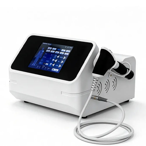 Radial shockwave therapy machine main unit with touchscreen interface